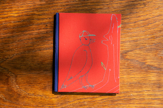 Bird Chirping to a Tree - one of a kind hand made notebook