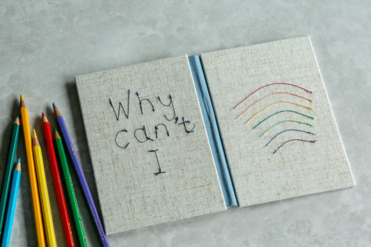 Why can't I - one of a kind hand made notebook